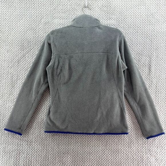 Patagonia Sweater Womens M Gray Blue Re-Tool Snap-T Pullover Fleece Pocket - Picture 8 of 15